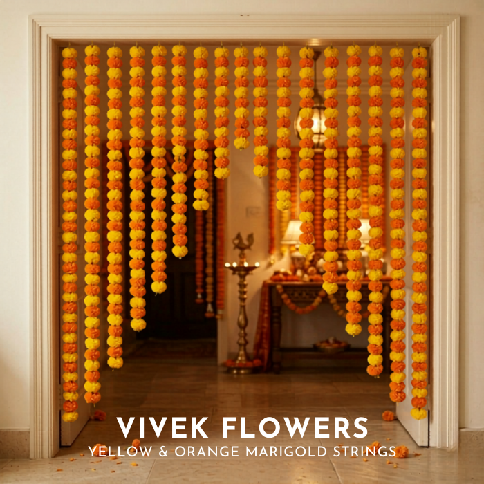 Banthipoolu / Marigolds- Yellow & Orange Strings